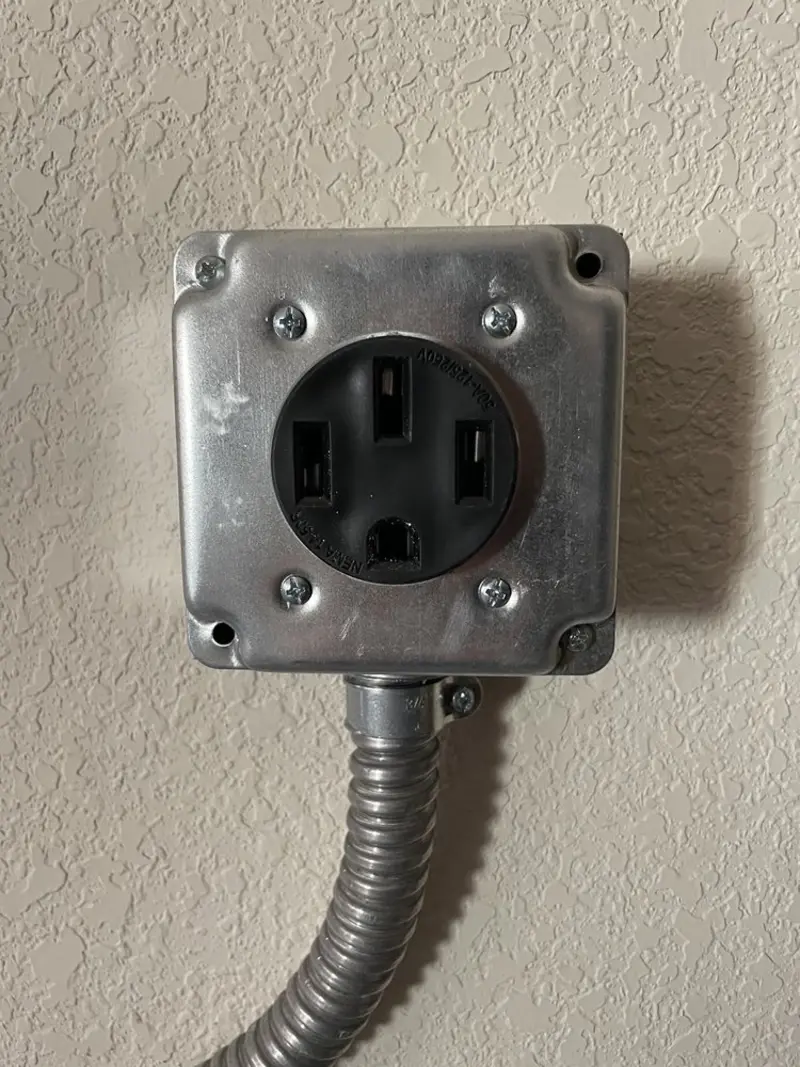 NEMA 14-50 outlet installed for Electrical Panel Upgrade in Suisun City